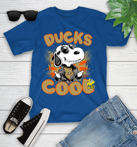 NHL Hockey Anaheim Ducks Cool Snoopy Shirt Youth T-Shirt 10