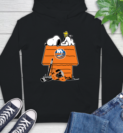 New York Islanders NHL Hockey Snoopy Woodstock The Peanuts Movie (1) Hoodie 2