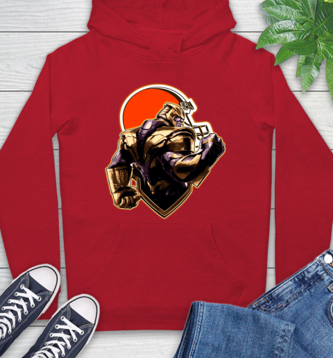 NFL Thanos Avengers Endgame Football Sports Cleveland Browns Hoodie 10