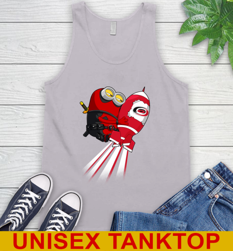 NHL Hockey Carolina Hurricanes Deadpool Minion Marvel Shirt Tank Top 3