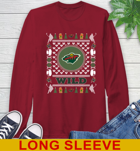 Minnesota Wild Merry Christmas NHL Hockey Loyal Fan Long Sleeve T-Shirt 9