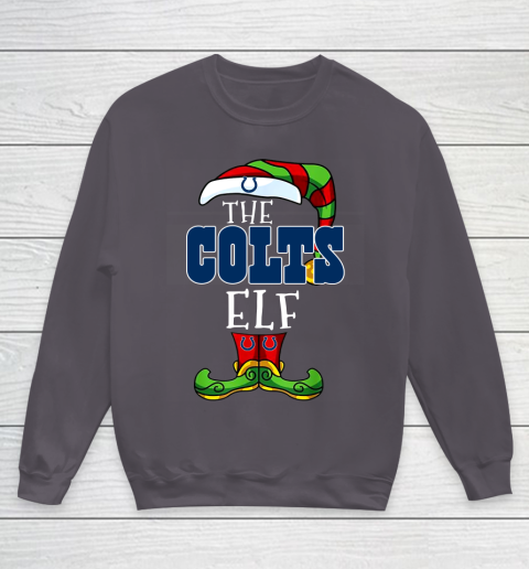 Indianapolis Colts Christmas ELF Funny NFL Youth Sweatshirt 5