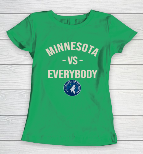 Minnesota Timberwolves Vs Everybody Women's T-Shirt 5