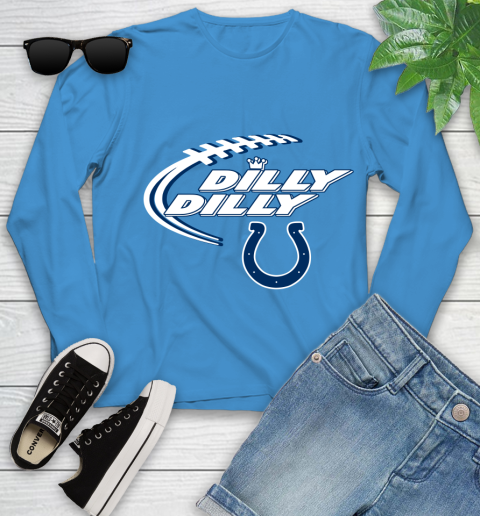NFL Indianapolis Colts Dilly Dilly Football Sports Youth Long Sleeve 7