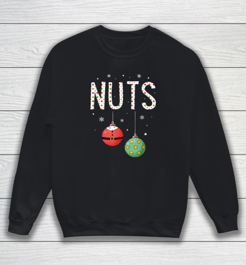 Chest Nuts Matching Christmas Funny Couples Sweatshirt