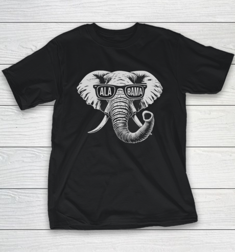 Vintage State Of Alabama Elephant Lovers Youth T-Shirt