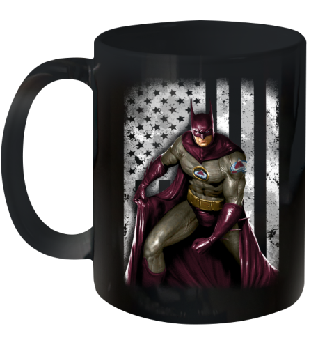 Colorado Avalanche NHL Hockey Batman DC American Flag Shirt Ceramic Mug 11oz