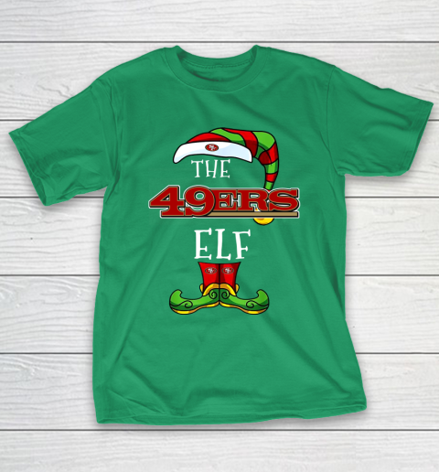 San Francisco 49ers Christmas ELF Funny NFL T-Shirt 5