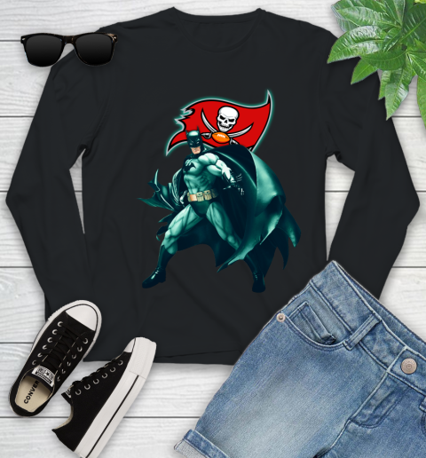 NFL Batman Football Sports Tampa Bay Buccaneers Youth Long Sleeve 2