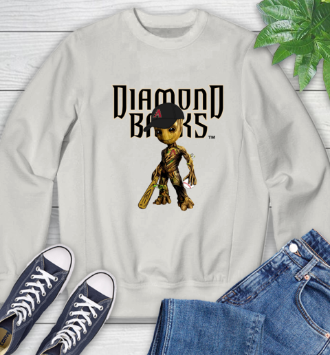 MLB Arizona Diamondbacks Groot Guardians Of The Galaxy Baseball Sweatshirt 12