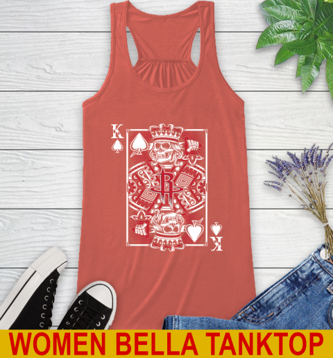 Houston Rockets NBA Basketball The King Of Spades Death Cards Shirt Racerback Tank 3