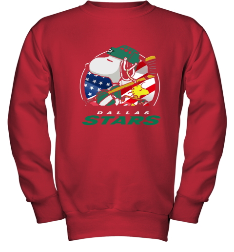 mgay-dallas-stars-ice-hockey-snoopy-and-woodstock-nhl-youth-sweatshirt-47-front-red-480px