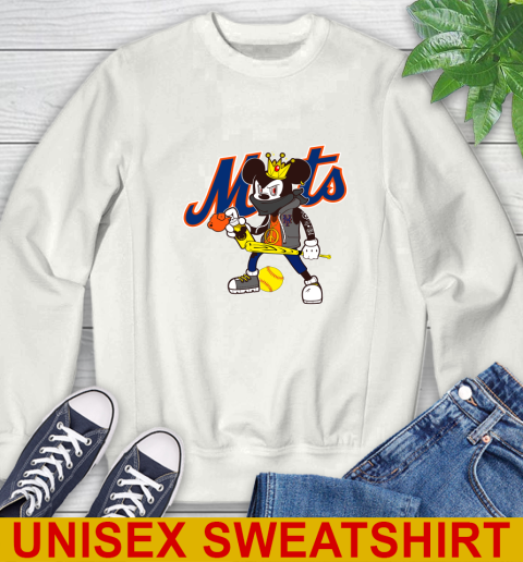 New York Mets MLB Baseball Mickey Peace Sign Sports Sweatshirt