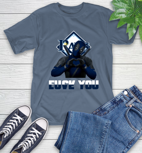 MLB Tampa Bay Rays Deadpool Love You Fuck You Baseball Sports T-Shirt 8
