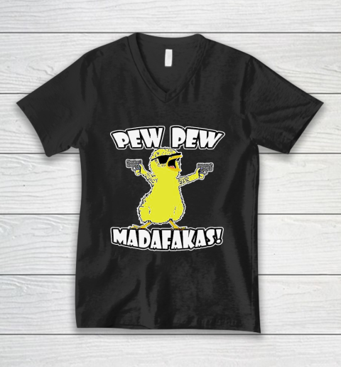 Pew pew Madafaka Bird V Neck T Shirt