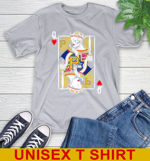 MLB Baseball Pittsburgh Pirates The Queen Of Hearts Card Shirt T-Shirt - Image 6