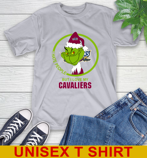 Cleveland Cavaliers NBA Christmas Grinch I Hate People But I Love My Favorite Basketball Team T-Shirt 6