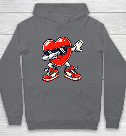 Dabbing Heart Funny Gifts Valentines Day Hoodie 3