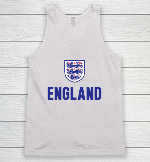 England 1982 Soccer Team Jersey British Three Heraldic Lions Tank Top