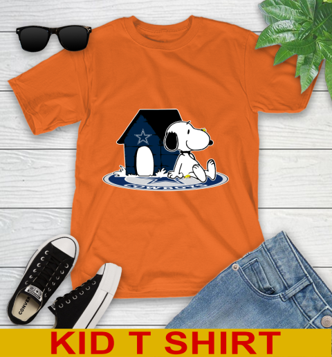 NFL Football Dallas Cowboys Snoopy The Peanuts Movie Shirt Youth T-Shirt 7