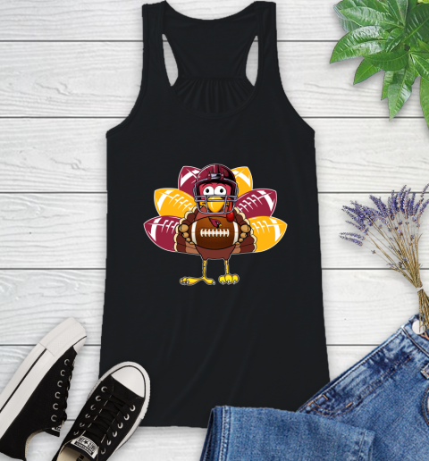 Arizona Cardinals Turkey Thanksgiving Day Racerback Tank 2