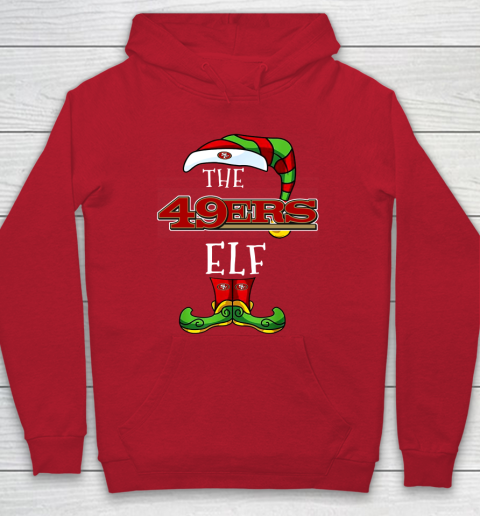 San Francisco 49ers Christmas ELF Funny NFL Hoodie 7