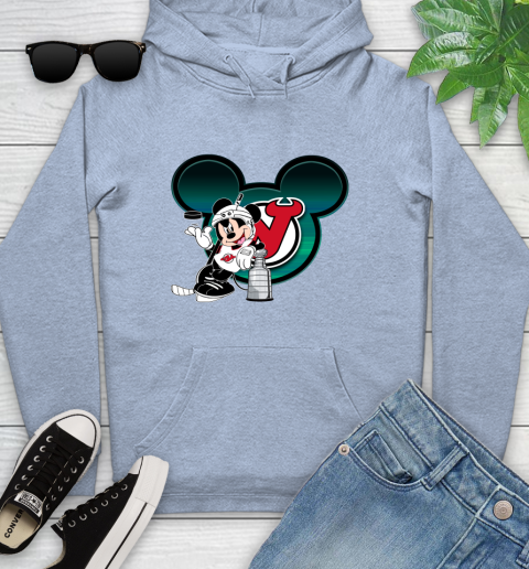 NHL New Jersey Devils Stanley Cup Mickey Mouse Disney Hockey T Shirt Youth Hoodie 10