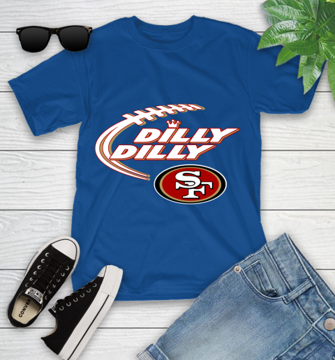 NFL San Francisco 49ers Dilly Dilly Football Sports Youth T-Shirt 9