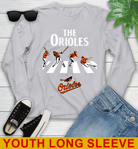 MLB Baseball Baltimore Orioles The Beatles Rock Band Shirt Youth Long Sleeve 5