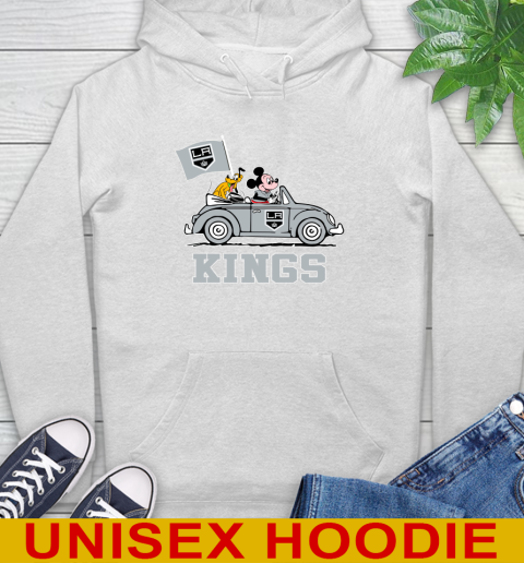 NHL Hockey Los Angeles Kings Pluto Mickey Driving Disney Shirt Hoodie