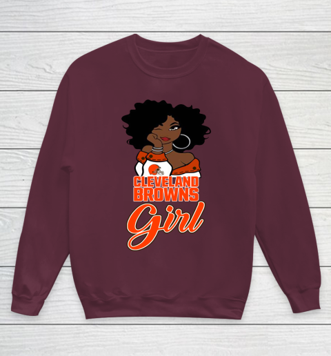 Cleveland Browns Girl NFL Youth Sweatshirt 5