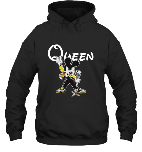 Mickey Freddie Mercury Queen Hoodie