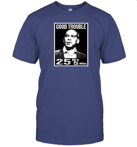 mtzi good trouble corey booker 25 hrs and 5 mins premium classic t shirt 2 front purple