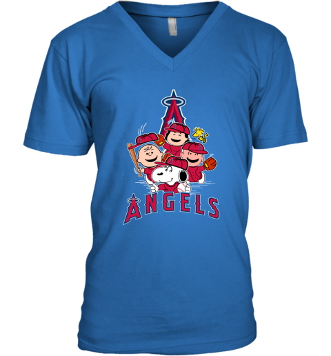 Los Angeles Angels Peanuts Snoopy Baseball Jersey Shirt White