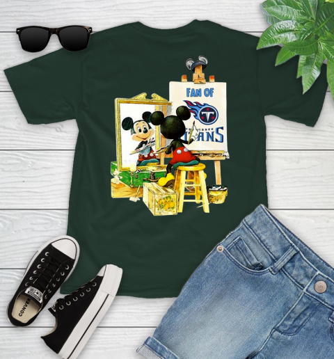 NFL Football Tennessee Titans Mickey Drawing Shirt 97