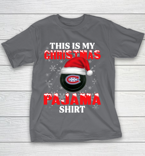 Montreal Canadiens This Is My Christmas Pajama Shirt NHL Youth T-Shirt 5