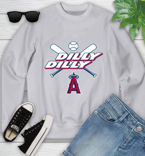 MLB Los Angeles Angels Dilly Dilly Baseball Sports Youth Sweatshirt 4