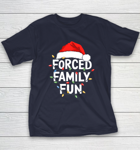 Forced Family Fun Shirt Christmas Pajamas Youth T-Shirt 2