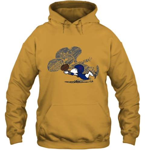 New York Giants Snoopy Plays The Football Game Hoodie