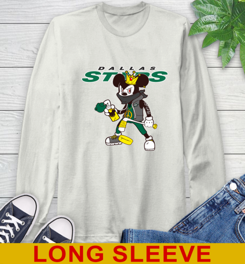 Dallas Stars NHL Hockey Mickey Peace Sign Sports Long Sleeve T-Shirt 12
