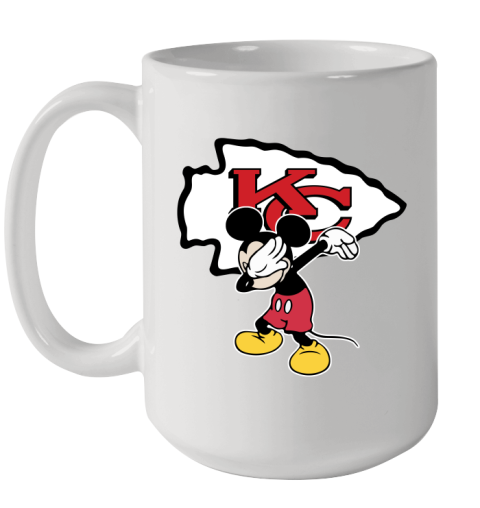 Kansas City Chiefs NFL Football Dabbing Mickey Disney Sports Ceramic Mug 15oz