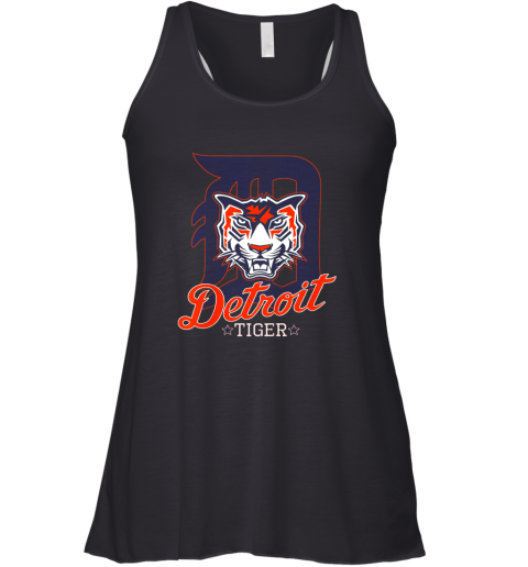 Tiger Mascot Distressed Detroit Baseball T shirt New Racerback Tank