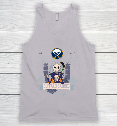 NHL Buffalo Sabres Hockey Jack Skellington Halloween Tank Top 3