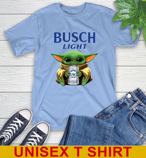 Star Wars Baby Yoda Hugs Busch Light Beer Shirt 11