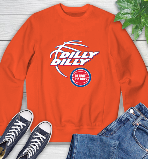 NBA Detroit Pistons Dilly Dilly Basketball Sports Sweatshirt 4