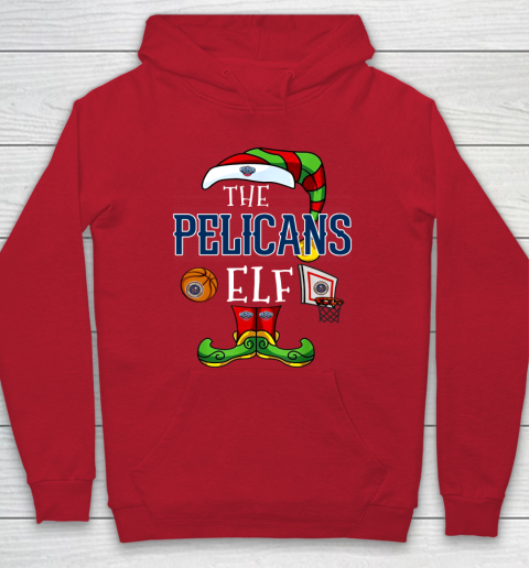 New Orleans Pelicans Christmas ELF Funny NBA Hoodie 7