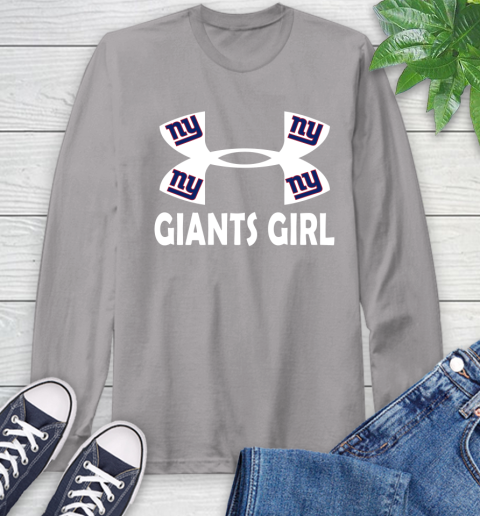 NFL New York Giants Girl Under Armour Football Sports Long Sleeve T-Shirt 6