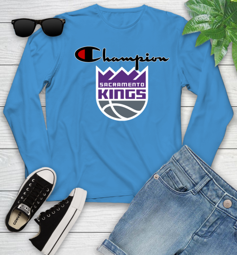 NBA Basketball Sacramento Kings Champion Shirt Youth Long Sleeve - Image 6