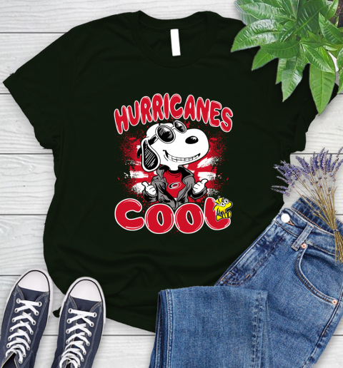 NHL Hockey Carolina Hurricanes Cool Snoopy Shirt Women's T-Shirt 5