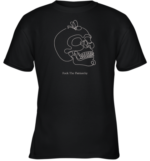Qtcinderella Fuck The Patriarchy Skull Youth T-Shirt